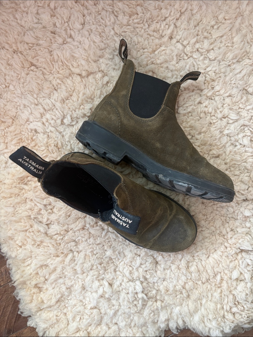Olive Suede Blundstones